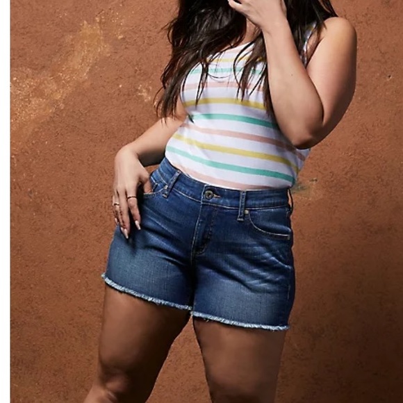 Torrid stripe one shoulder tank top 4X - Picture 3 of 4